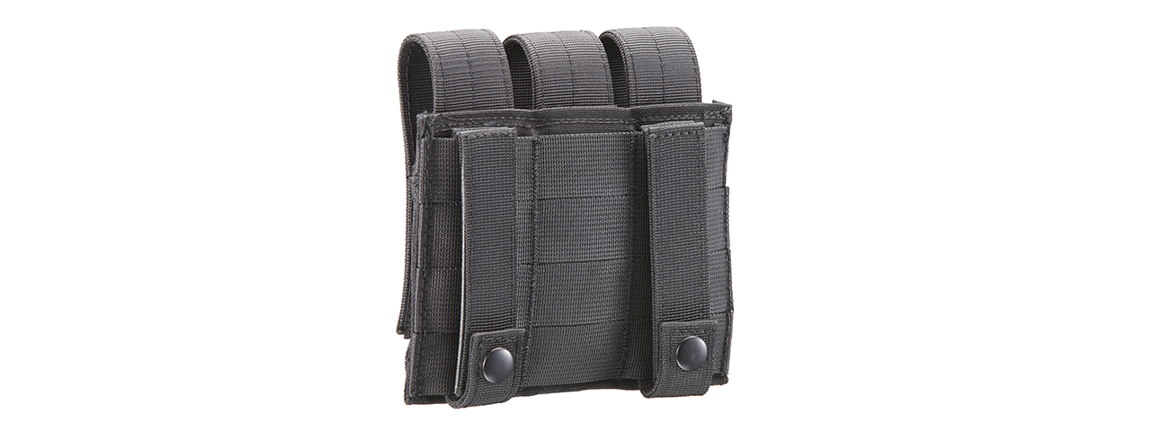 Code 11 Molle Triple Pistol Magazine Pouch (Color: Black)