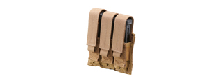 Code 11 Molle Triple Pistol Magazine Pouch (Color: Tan)