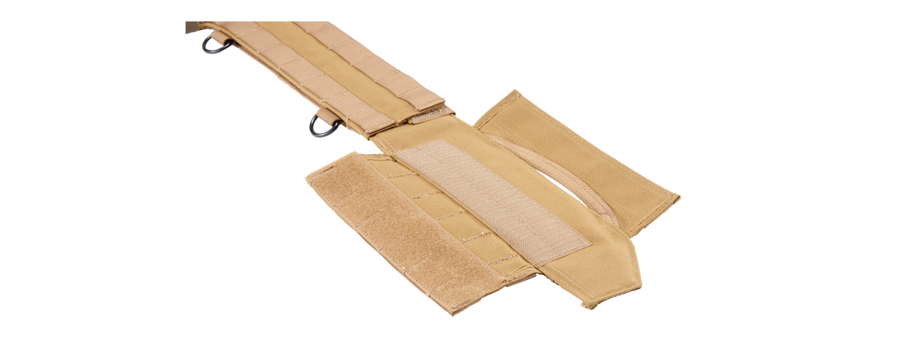 Code 11 Molle Slim Tactical Battle Belt (Color: Tan)