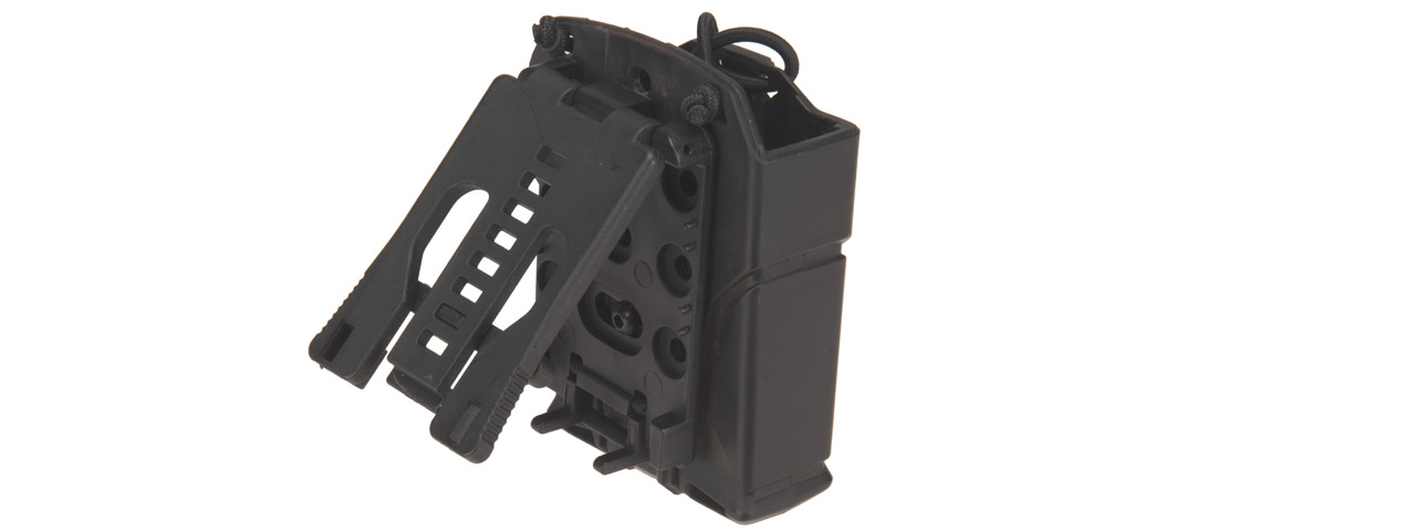 Lancer Tactical Hard Shell M4 Magazine Holder for Belts (Color: Black) - Click Image to Close