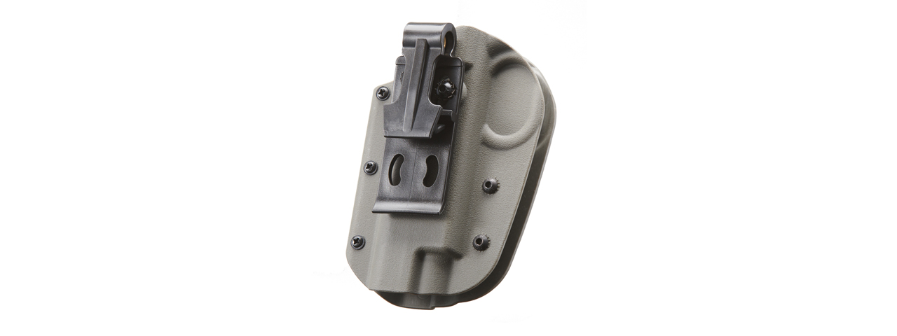 Hard Shell Belt Clip Holster for 1911 Airsoft Pistols (Color: Foliage Green) - Click Image to Close