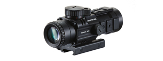 Lancer Tactical Prismatic 4x32 Compact Scope with Illuminated Reticle (Color: Black)