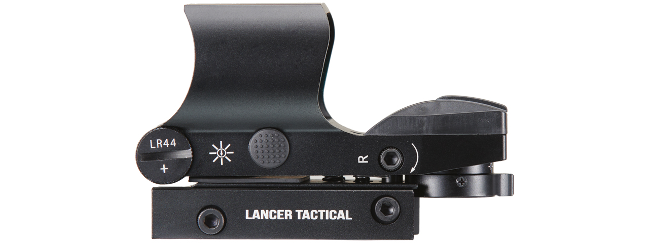Lancer Tactical Holographic Red Dot Reflex Sight (Color: Black) - Click Image to Close