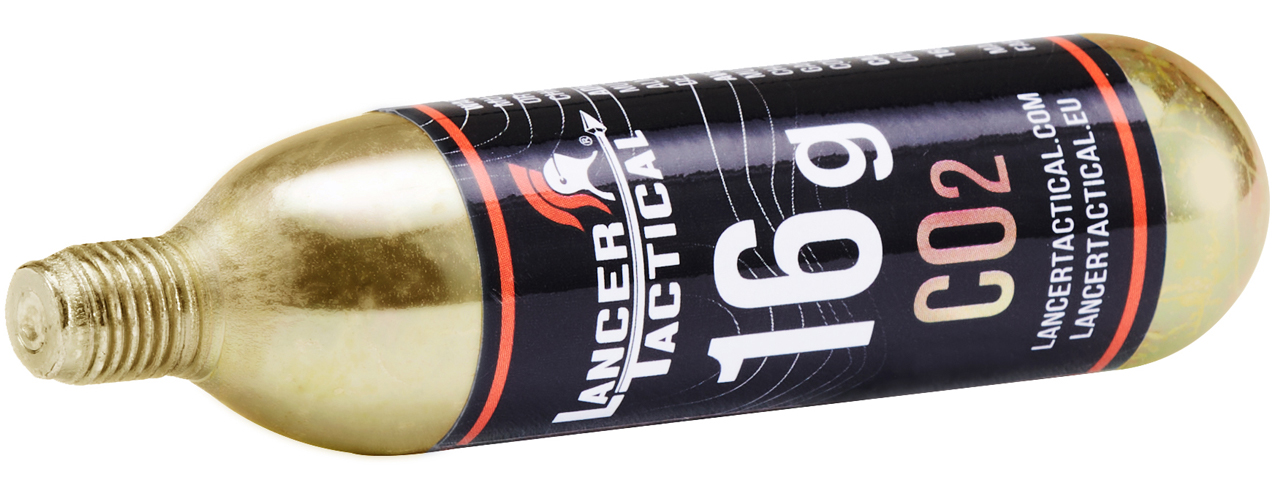 Lancer Tactical High Pressure 16 Gram CO2 Cartridges for Airsoft / Airguns (Pack of 30) - Click Image to Close