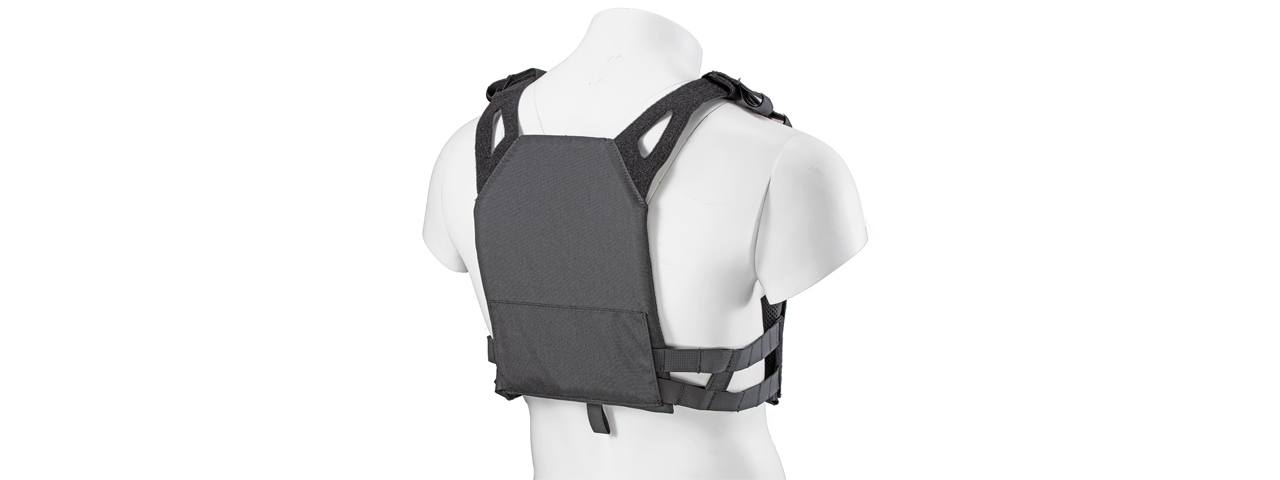 Lancer Tactical Kid's Tactical Vest w/ EVA Plates (Color: Black) - Click Image to Close