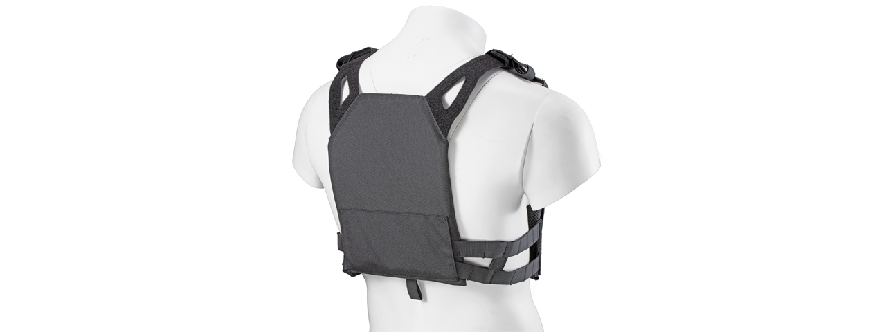 Lancer Tactical Kid's Tactical Vest w/ EVA Plates (Color: Black)