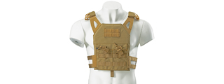 Lancer Tactical Kid's Tactical Vest w/ EVA Plates (Color: Tan)