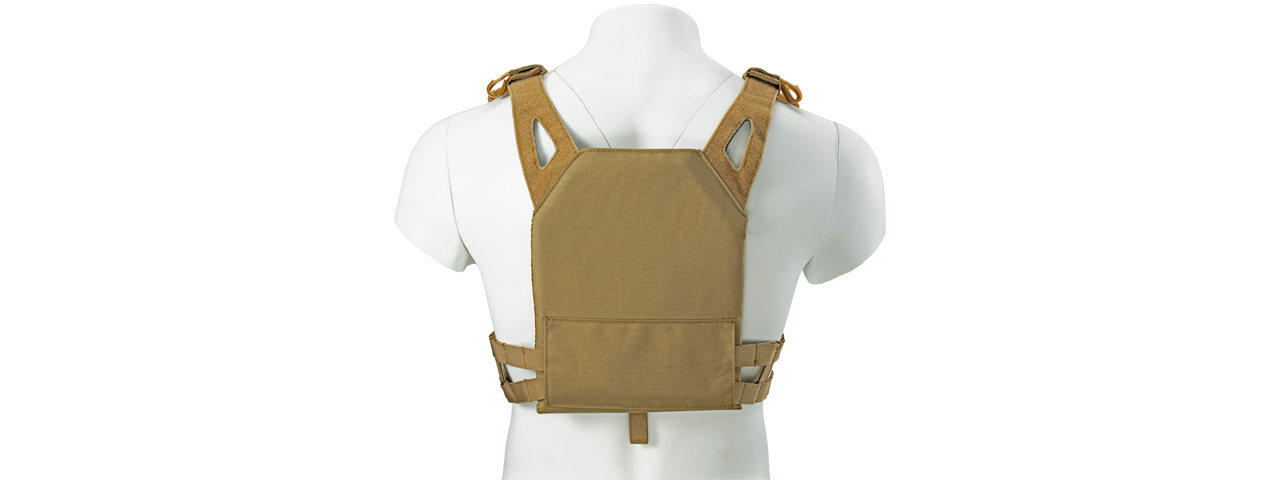 Lancer Tactical Kid's Tactical Vest w/ EVA Plates (Color: Tan) - Click Image to Close