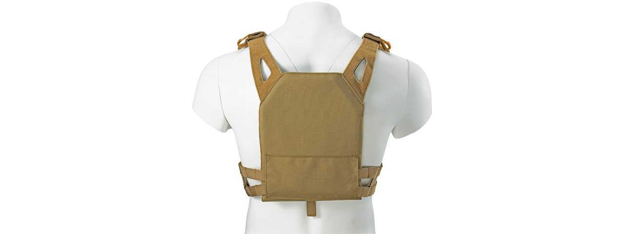 Lancer Tactical Kid's Tactical Vest w/ EVA Plates (Color: Tan)