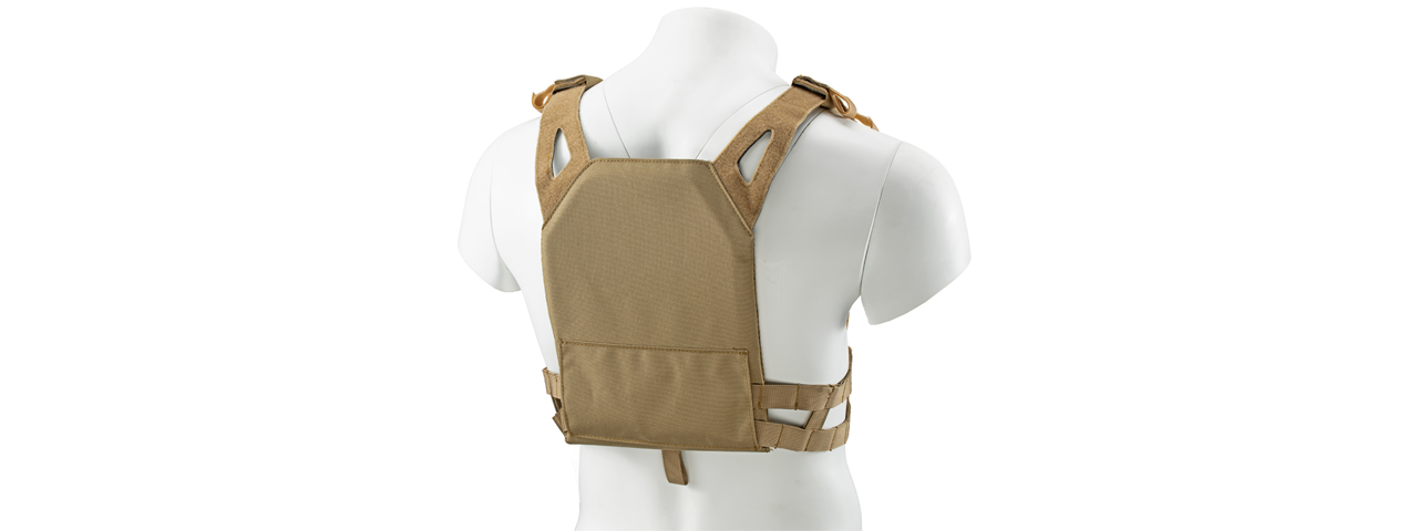 Lancer Tactical Kid's Tactical Vest w/ EVA Plates (Color: Tan)