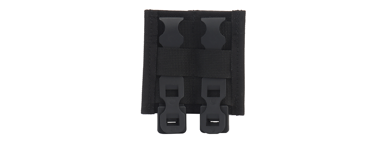 Molle Fast Double Pistol Magazine Pouch (Color: Black) - Click Image to Close