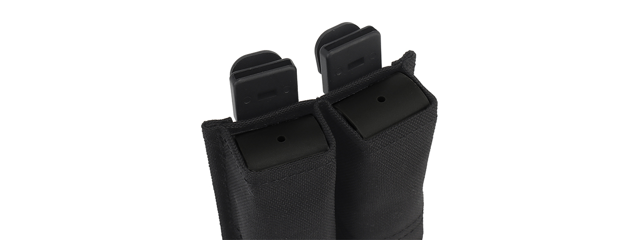 Molle Fast Double Pistol Magazine Pouch (Color: Black)