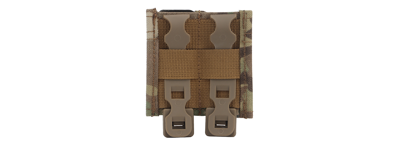 Molle Fast Double Pistol Magazine Pouch (Color: Multi-Camo) - Click Image to Close