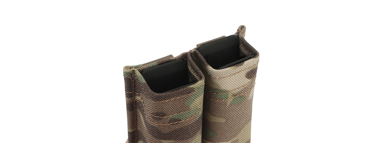 Molle Fast Double Pistol Magazine Pouch (Color: Multi-Camo) - Click Image to Close