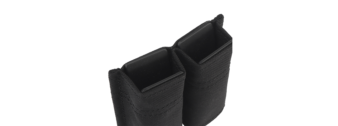 Molle Fast 1911 Double Magazine Pouch (Color: Black) - Click Image to Close