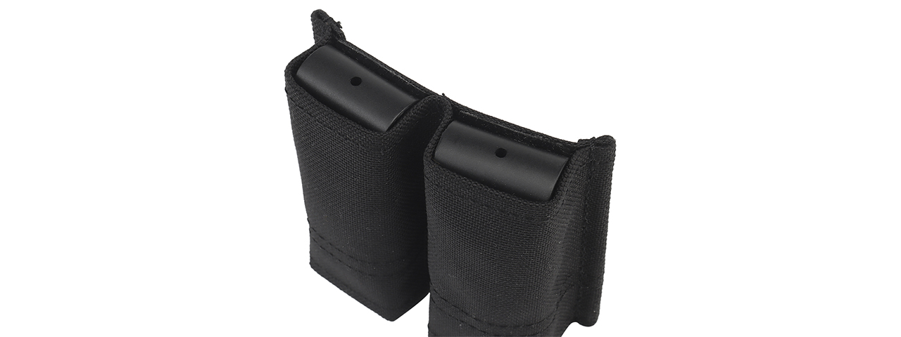 Molle Fast 1911 Double Magazine Pouch (Color: Black) - Click Image to Close