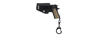 Tactical Detachable Mini 1911 Pistol Keychain with Holster (Color: Black)