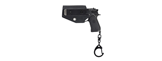 Tactical Detachable Mini M9 Pistol Keychain with Holster (Color: Black)