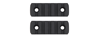 MK Helmet 5 Section Rail Mounts (Color: Black)