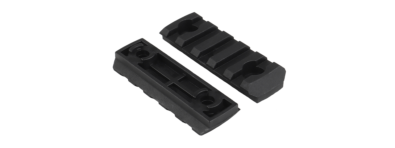 MK Helmet 5 Section Rail Mounts (Color: Black)