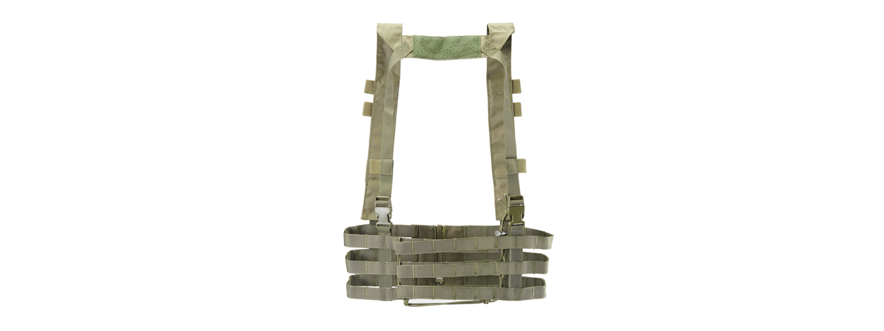 Lancer Tactical Low Profile Chest Rig (Color: OD Green) - Click Image to Close