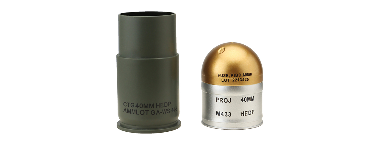 Airsoft M433 HEDP 40mm Dummy Grenades (Pack of 3)