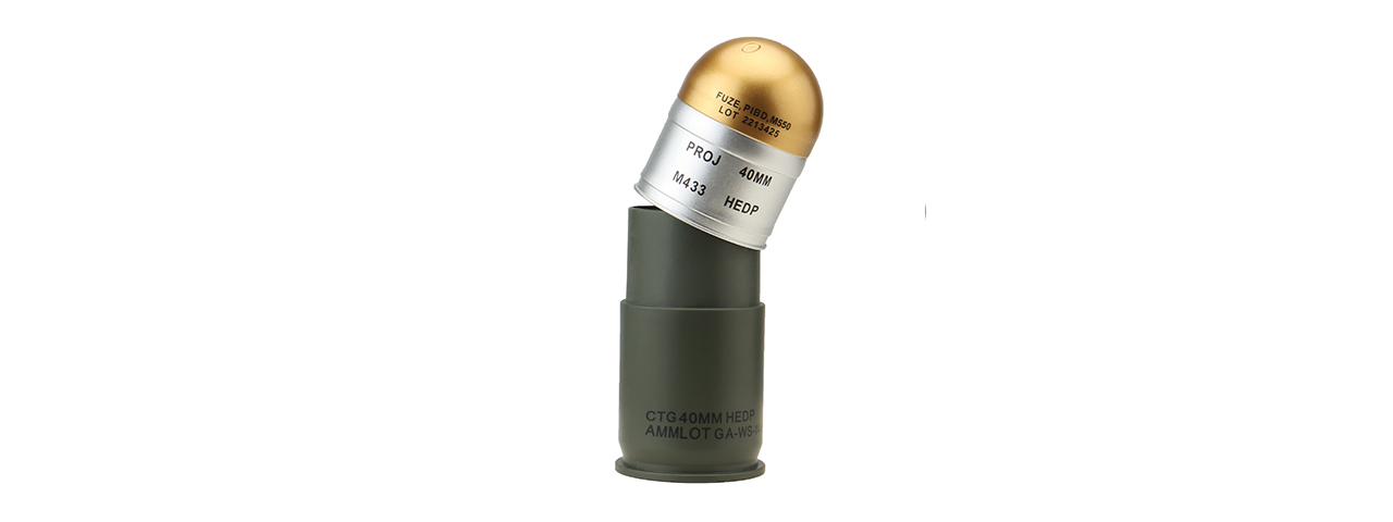 Airsoft M433 HEDP 40mm Dummy Grenades (Pack of 3)