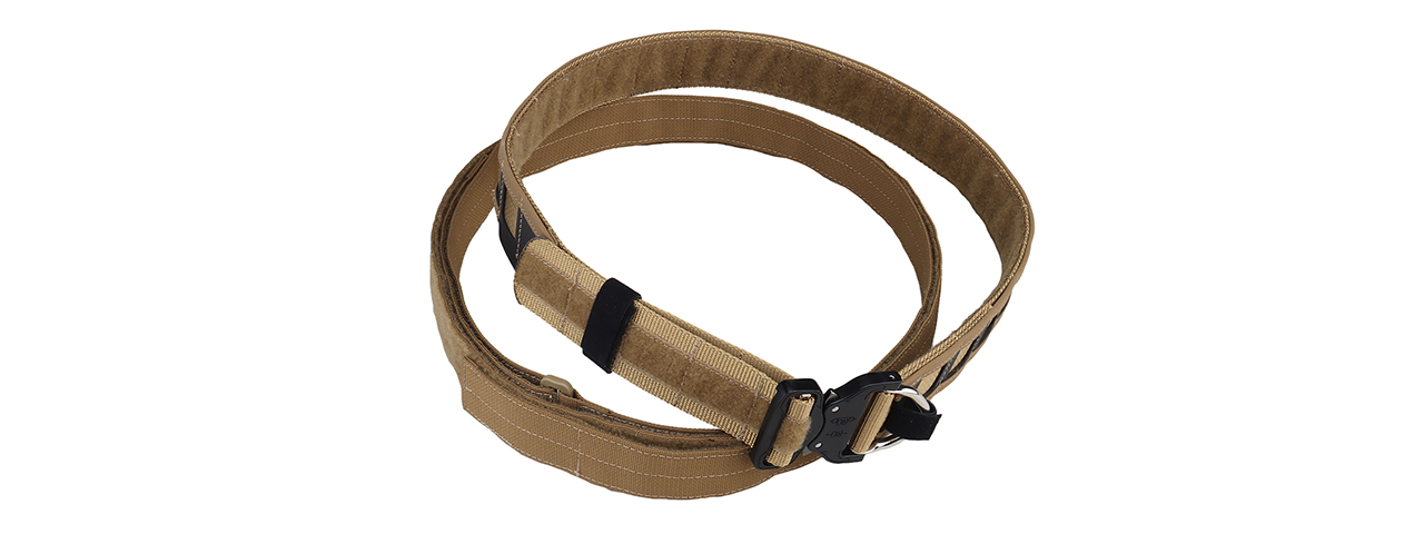 Special Combat Belt with Cobra Buckle (Color: Coyote Brown) - Click Image to Close