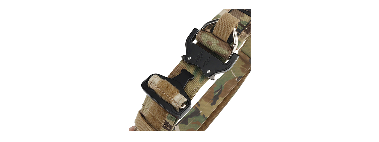 Special Combat Belt with Cobra Buckle (Color: Multi-Camo) - Click Image to Close