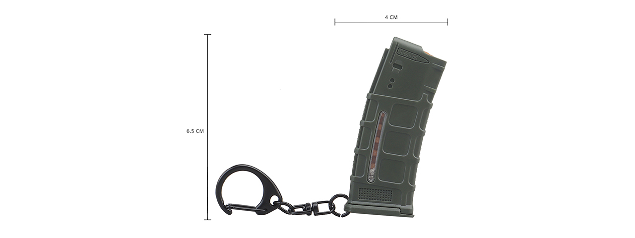 Tactical Detachable Mini 5.56 Magazine Keychain (Color: Green) - Click Image to Close