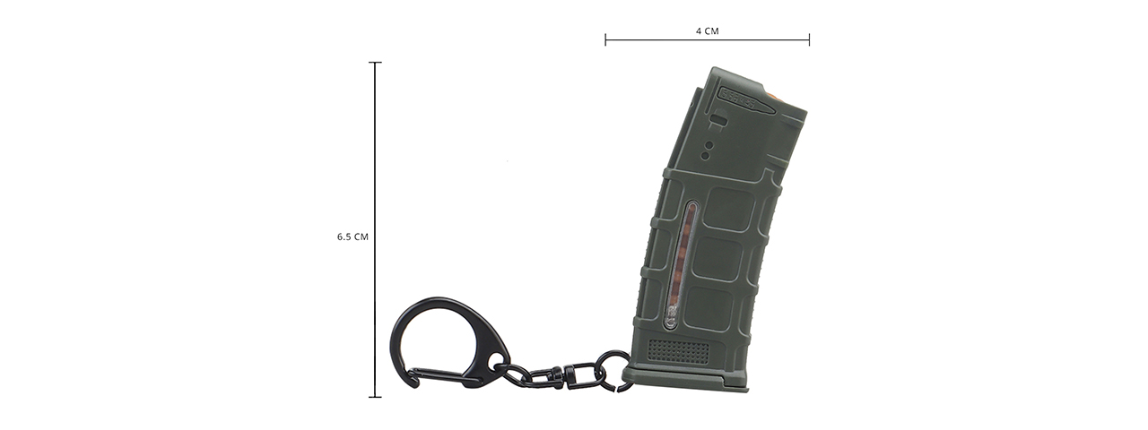 Tactical Detachable Mini 5.56 Magazine Keychain (Color: Green)