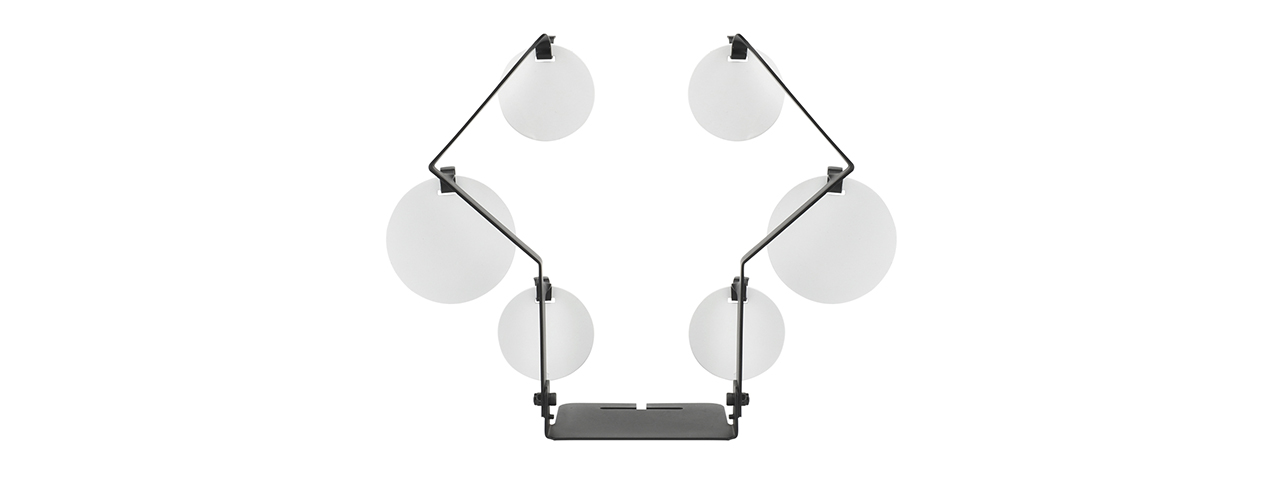 Geometric Hanging Metal Training Target (Color: Black) - Click Image to Close