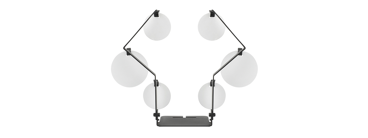 Geometric Hanging Metal Training Target (Color: Black)