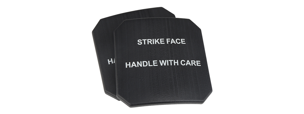 6x6 Inch Tactical Dummy SAPI Side Plates (Color: Black)