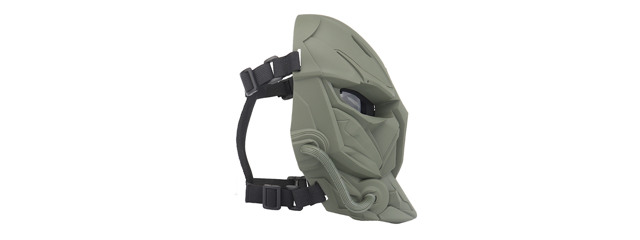 Chastener II Full Face Mask (Color: Green) - Click Image to Close