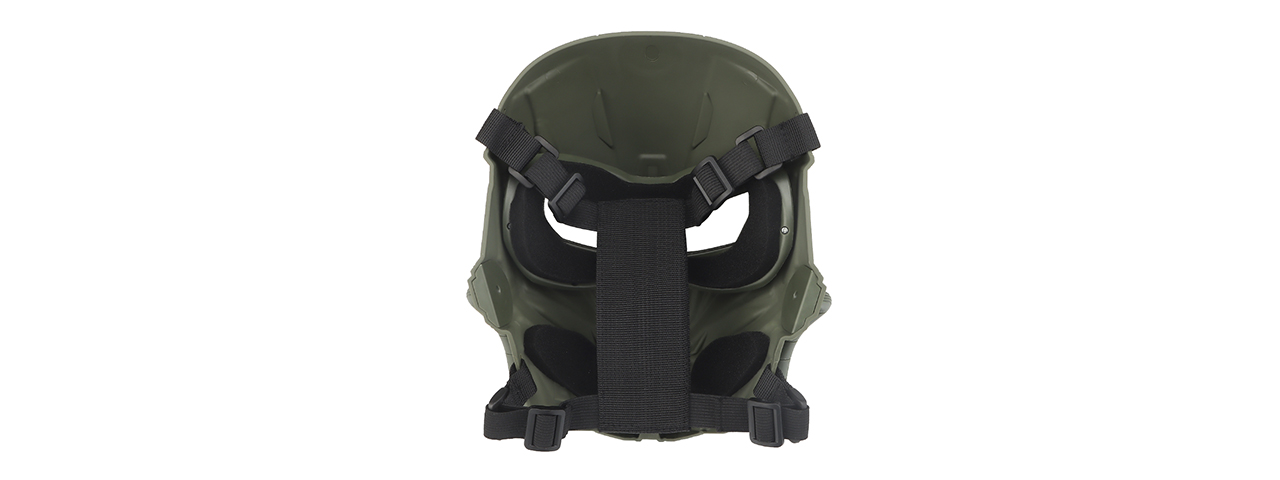 Chastener II Full Face Mask (Color: Green) - Click Image to Close