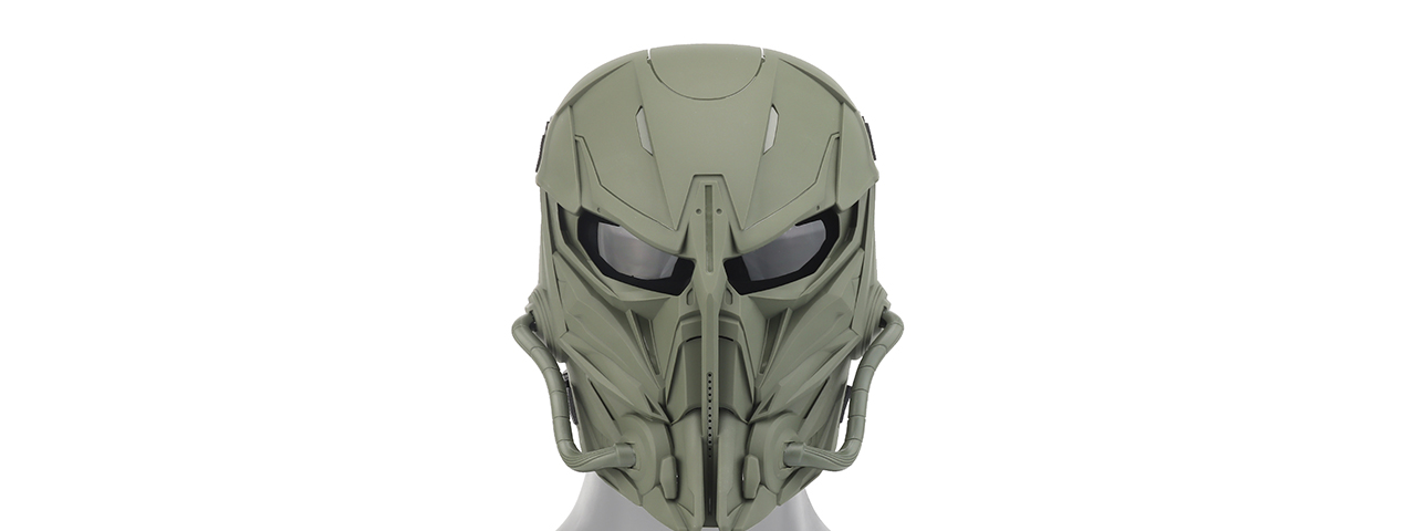 Chastener II Full Face Mask (Color: Green) - Click Image to Close