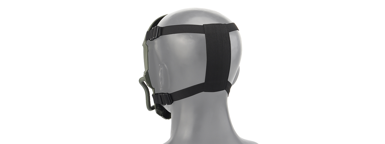 Chastener II Full Face Mask (Color: Green) - Click Image to Close