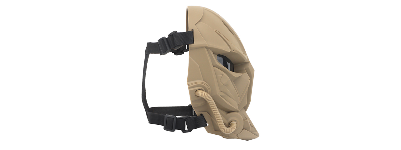 Chastener II Full Face Mask (Color: Tan) - Click Image to Close