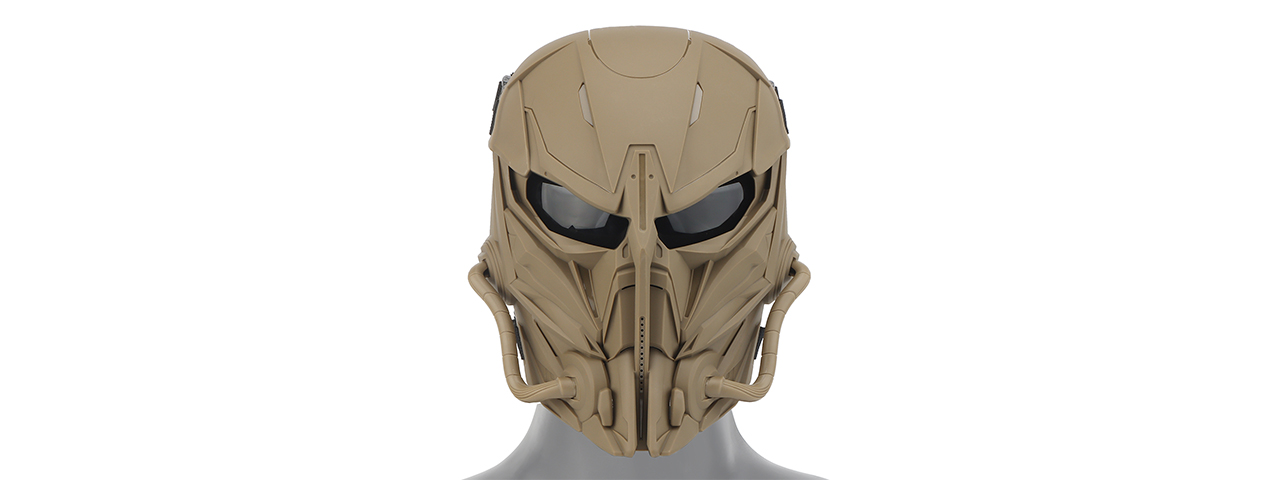 Chastener II Full Face Mask (Color: Tan) - Click Image to Close