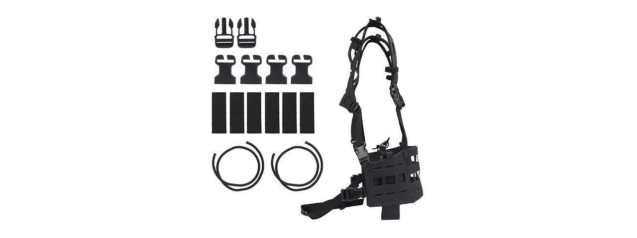 Lightweight SPC Tactical Chest Rig (Color: Black)