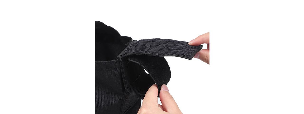 Tactical Velcro Storage Bag (Color: Black) - Click Image to Close