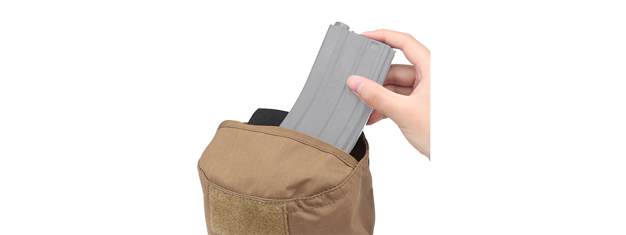 Tactical Velcro Storage Bag (Color: Coyote Brown) - Click Image to Close