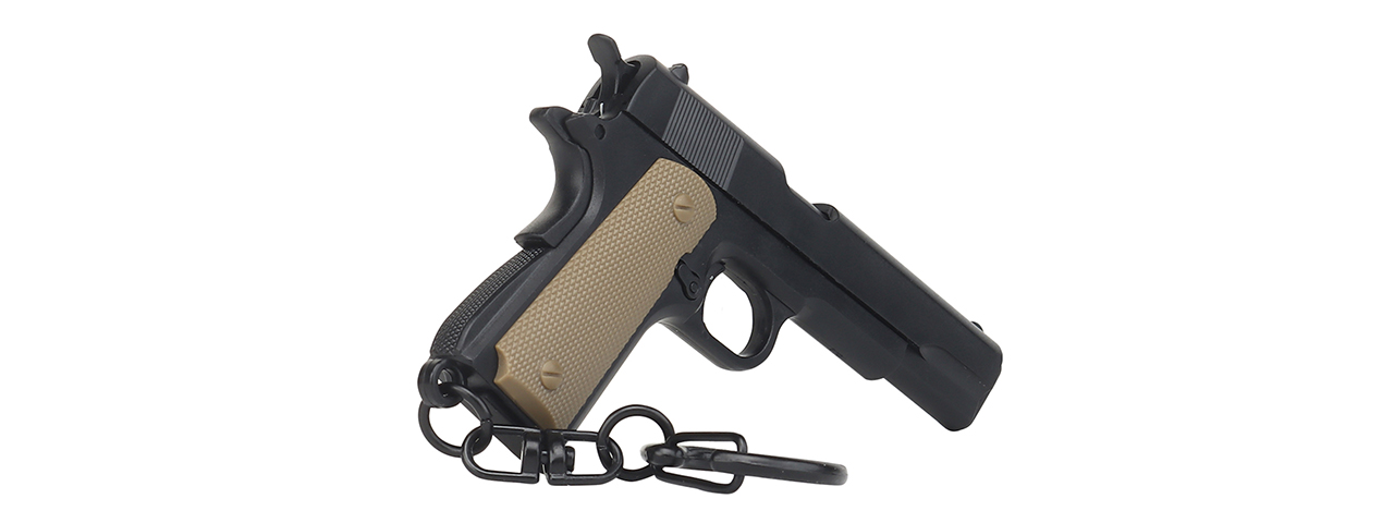 Tactical Detachable Mini 1911 Pistol Keychain (Color: Black)