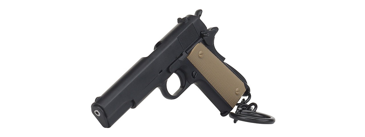 Tactical Detachable Mini 1911 Pistol Keychain (Color: Black) - Click Image to Close