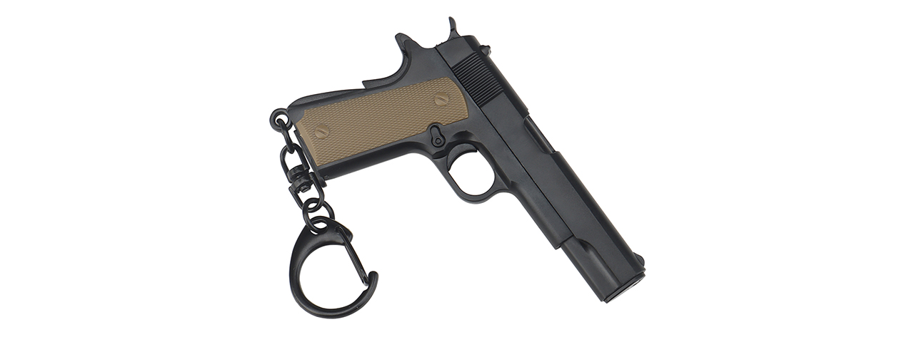 Tactical Detachable Mini 1911 Pistol Keychain (Color: Black)