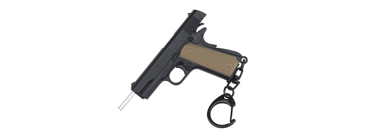 Tactical Detachable Mini 1911 Pistol Keychain (Color: Black)