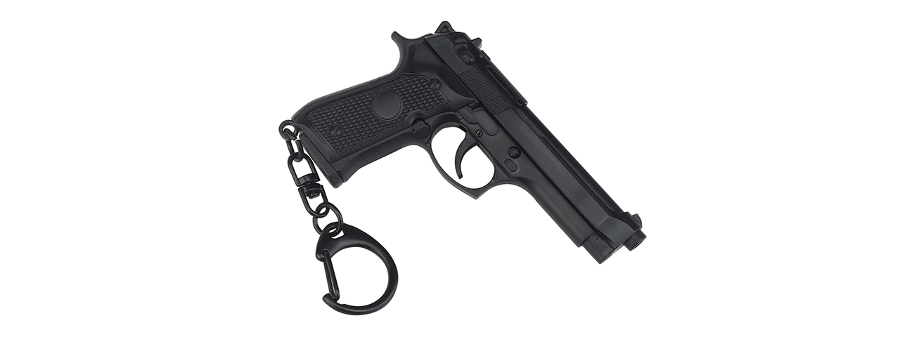 Tactical Detachable Mini M9 Pistol Keychain (Color: Black)