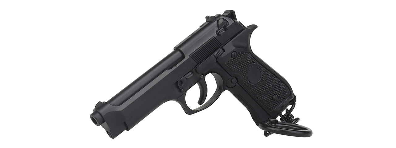 Tactical Detachable Mini M9 Pistol Keychain (Color: Black)