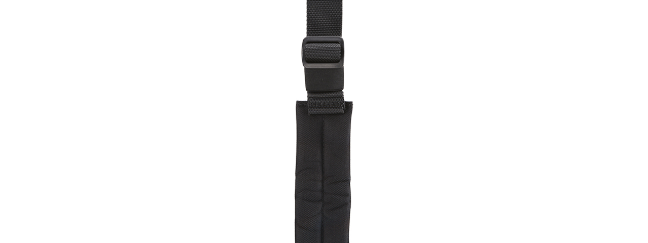 Lancer Tactical Heavy Duty Foam Padded Two Point Sling w/ QD Buckle (Color: Black) - Click Image to Close